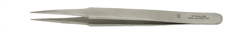 50-014020-Value-Tec 2-NM general purpose tweezers-strong pointed tips.jpg Value-Tec 2.NM general purpose tweezers, style 2, strong pointed tips, non-magnetic stainless steel